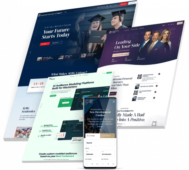 corporate website design services featured collage