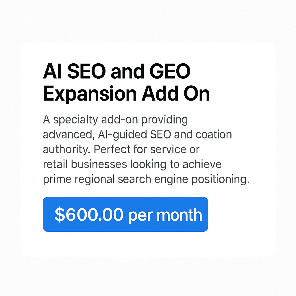 AI SEO and GEO Expansion Add On