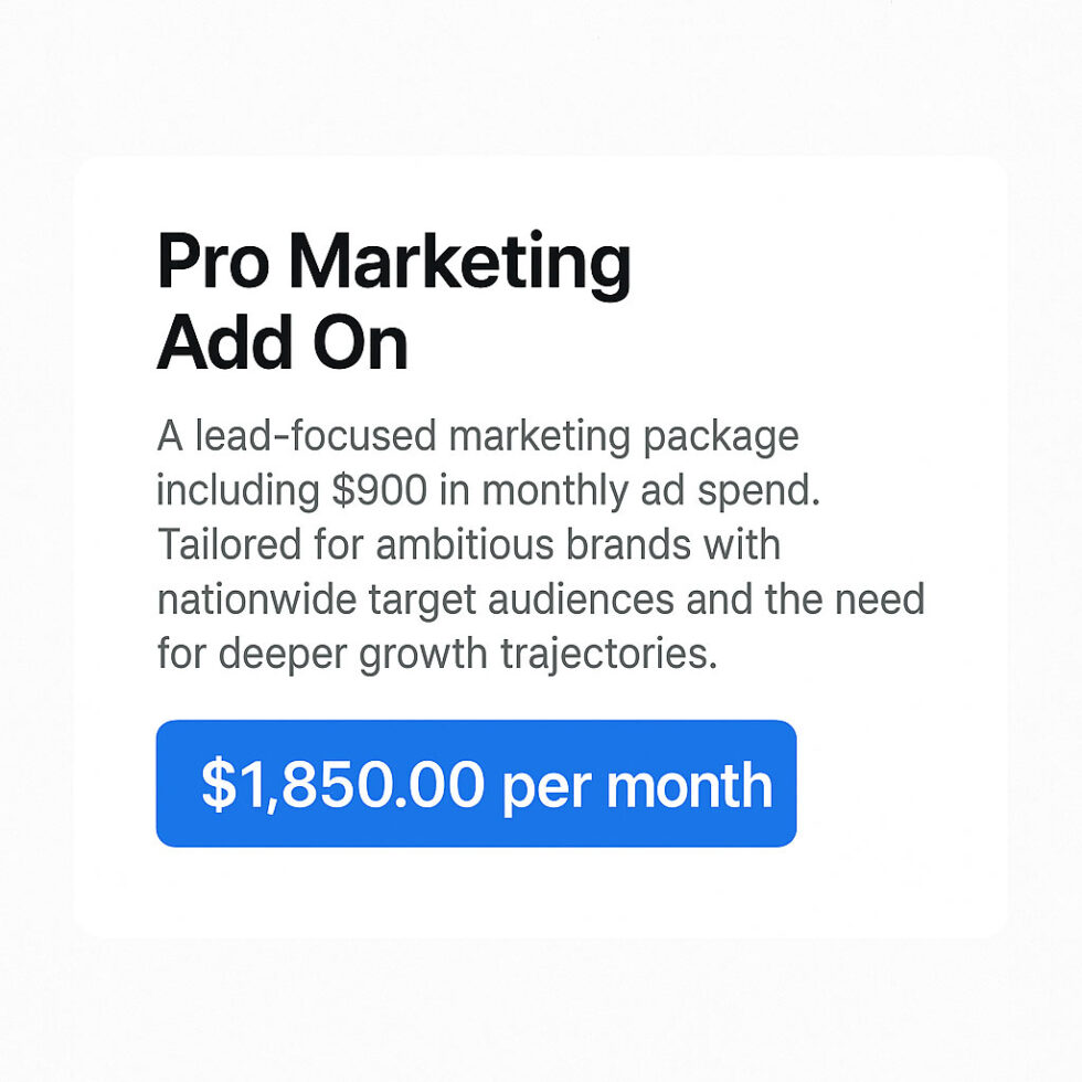 pro marketing add on