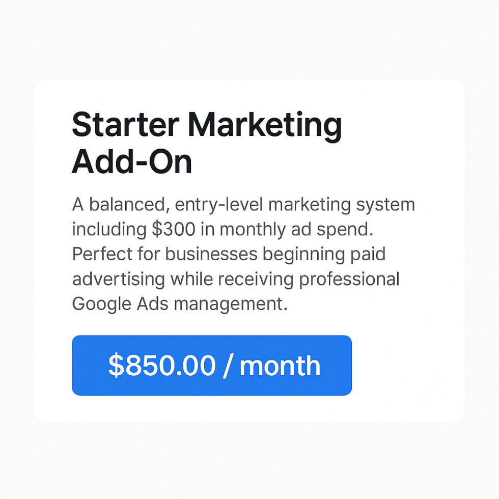 Starter Marketing Add-On