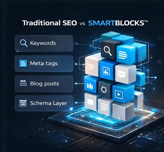 Comparison of Traditional SEO and SmartBlocks